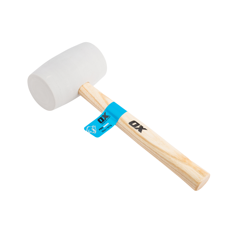 OX Pro Gummihammer - weiß - 32oz / 907g