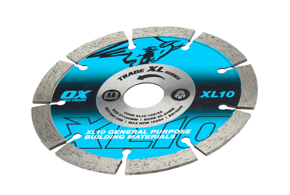 OX Trade XL-10 Segmentierte Diamant-Trennscheibe - Universell - 125/22.23mm