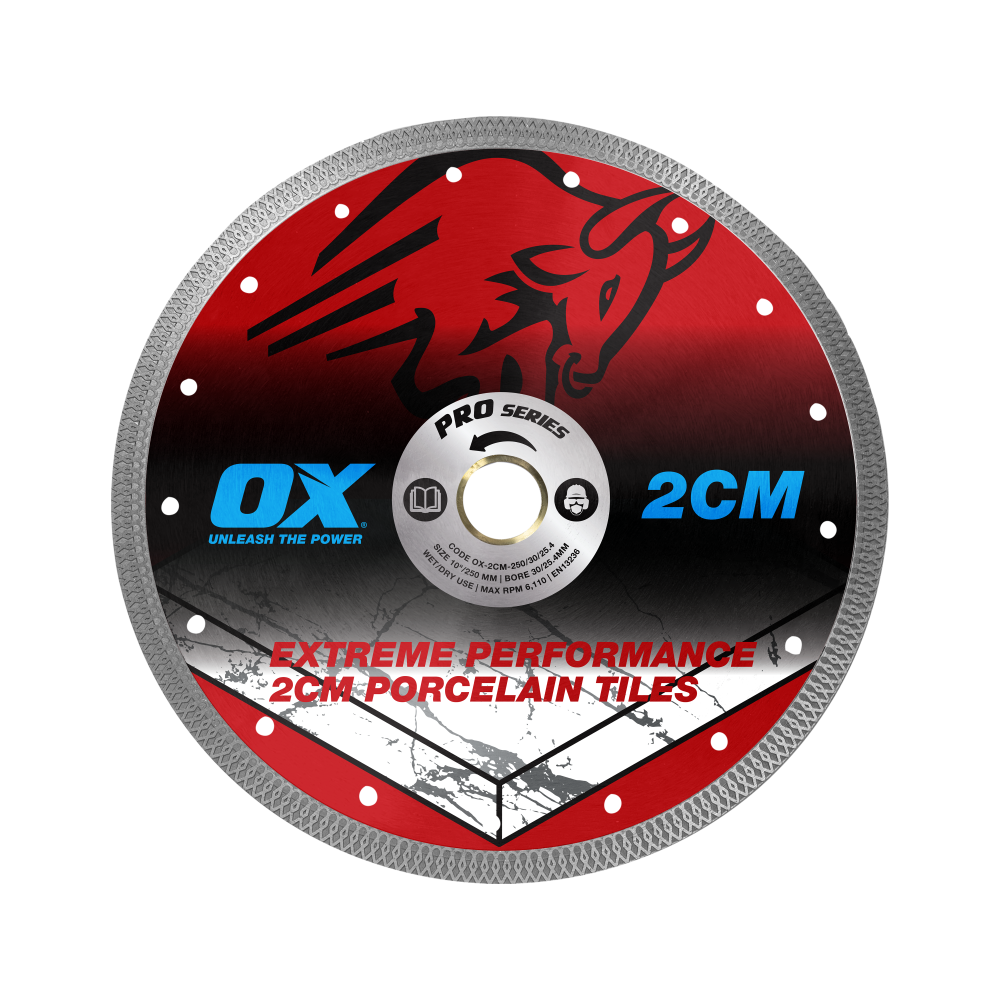 OX Pro Diamant-Trennscheibe - für Keramik 2cm - 230/22.23mm