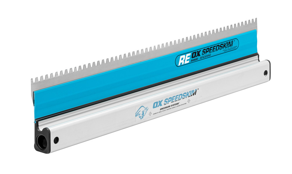 OX Speedskim Flächenspachtel verzahnt - Edelstahl - RE600mm - TR verpackt